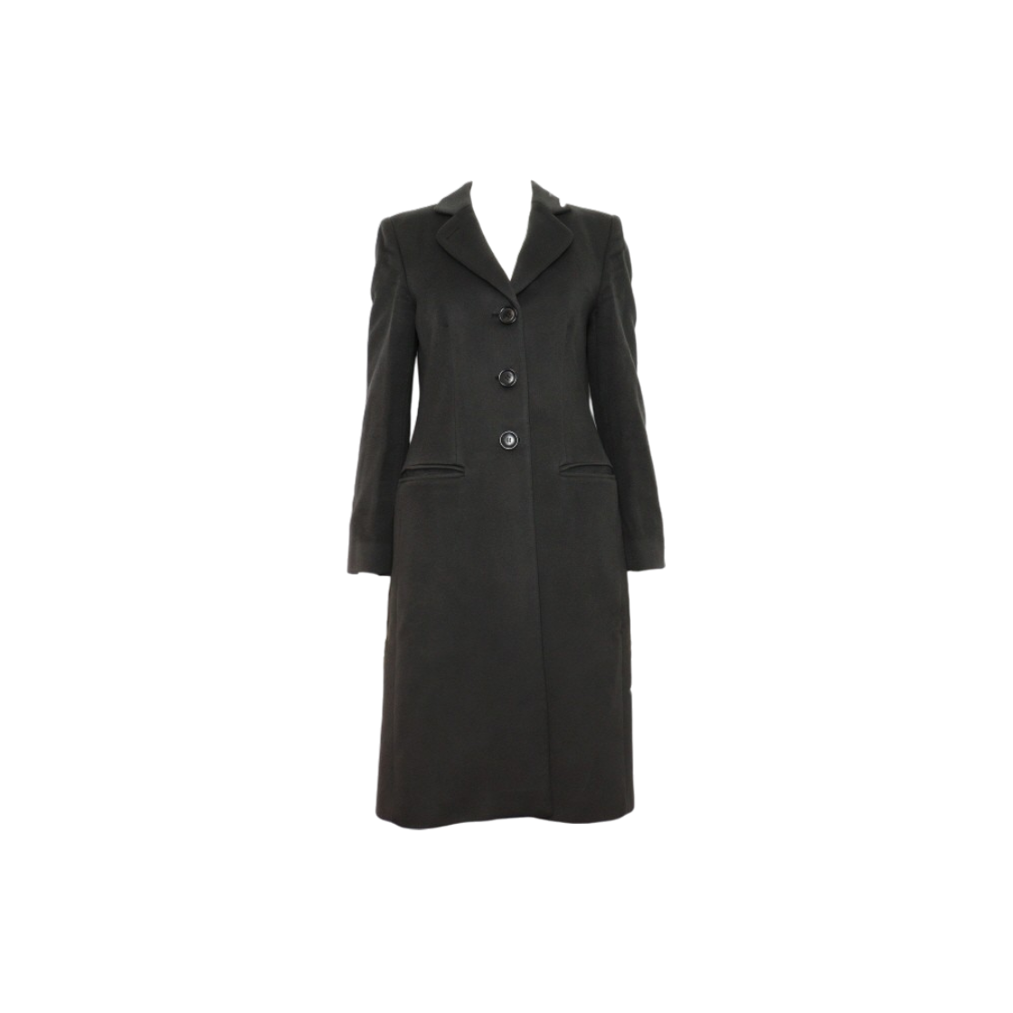 ITEJQ794INDW Armani Collezioni KML02T Cashmere Blend Women's Long Single Coat