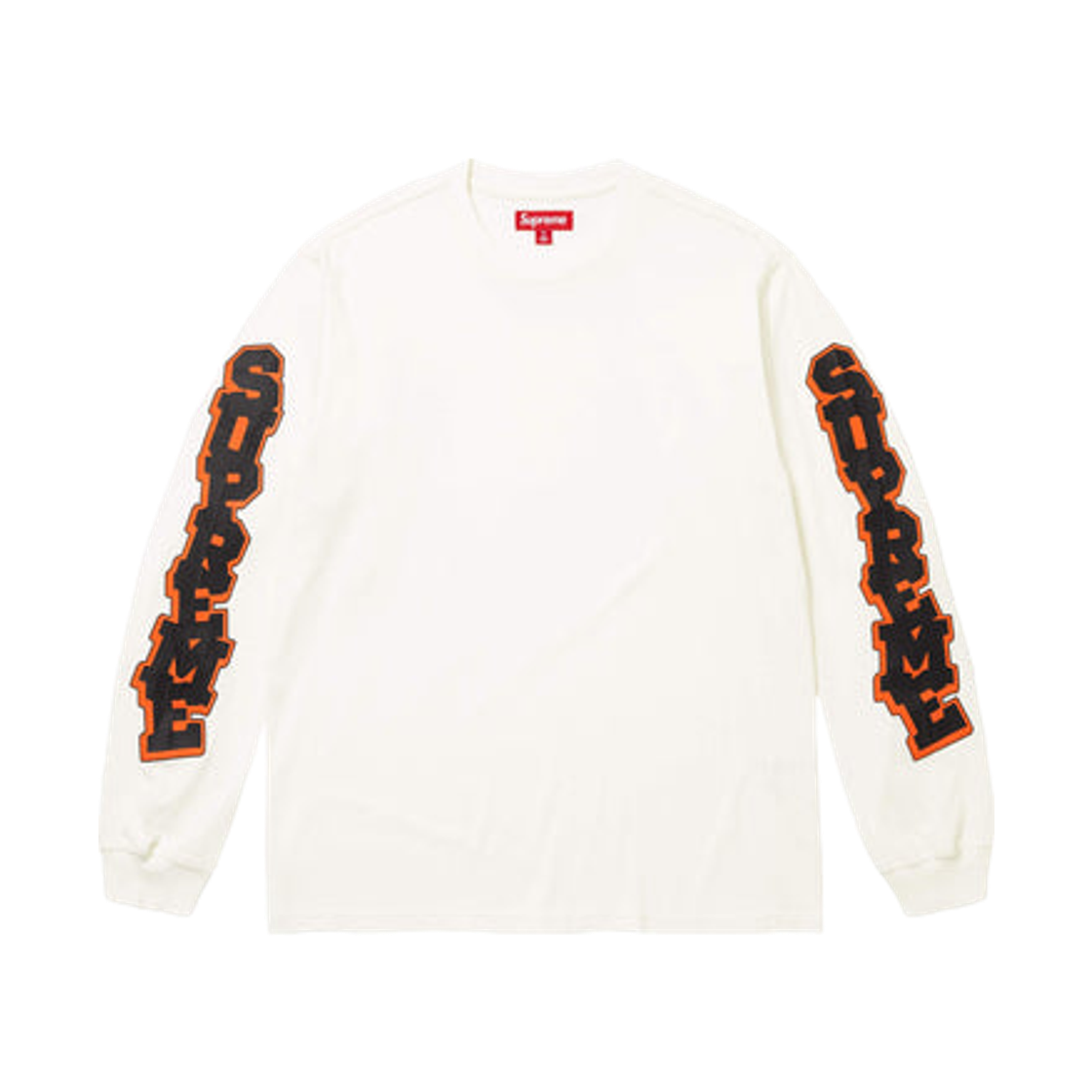 슈프림 크랙 슬리브 롱슬리브 탑 워시드 화이트 - 26SS
