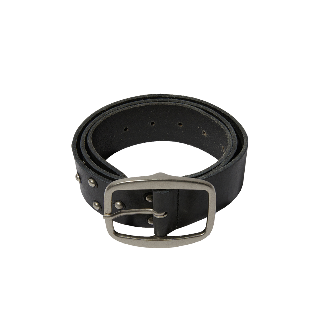 스웨이드 더블 스터드 벨트 블랙(Suade Double Stud Belt Black)