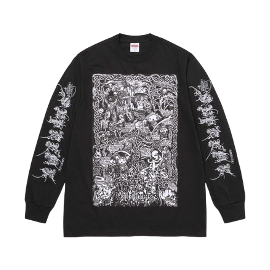 슈프림 웜벳 롱슬리브 티셔츠 블랙 - 26SS