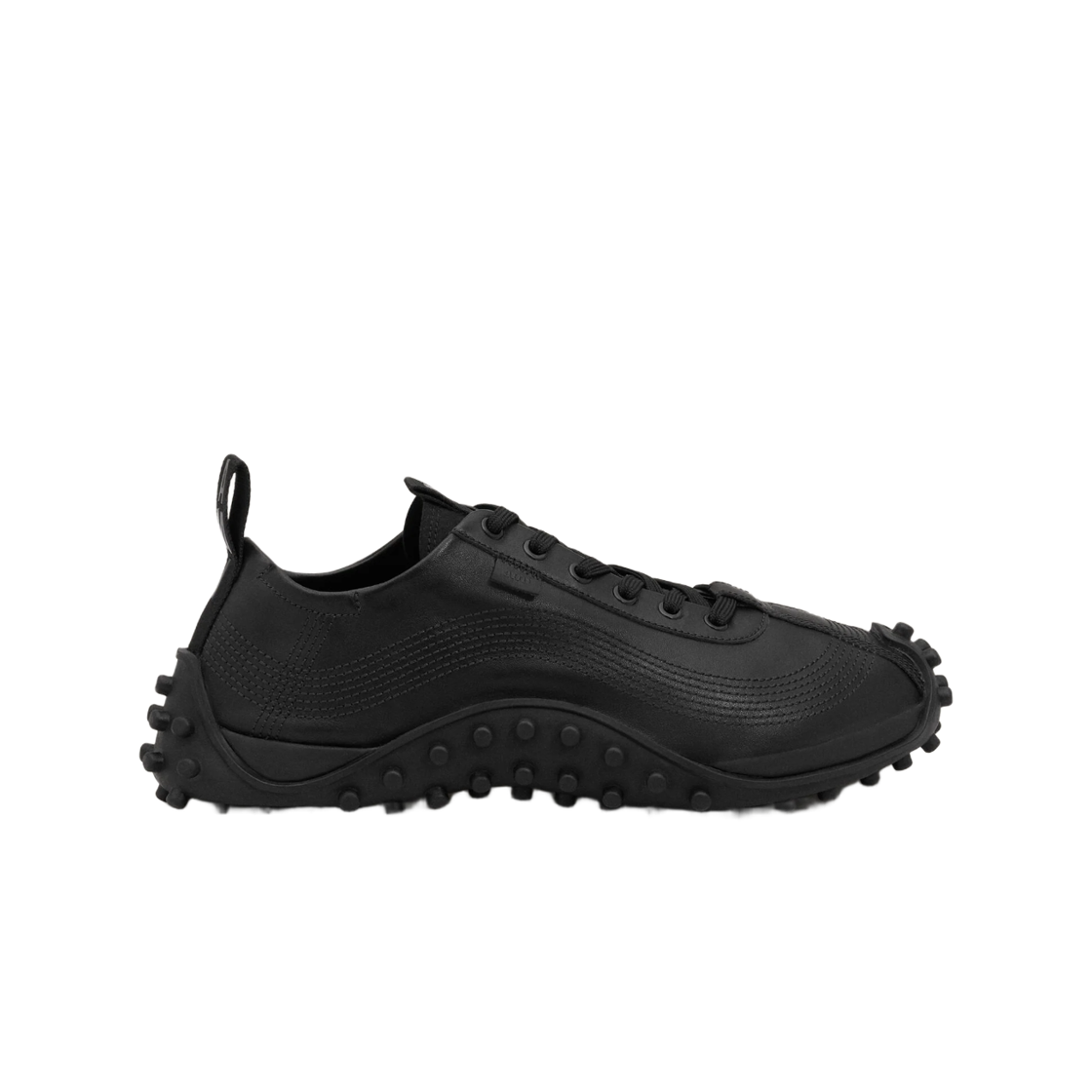 아미 블랙 카우 레더 미라지 스니커즈 블랙(AMI Black Cow Leather Mirage Sneakers Black)