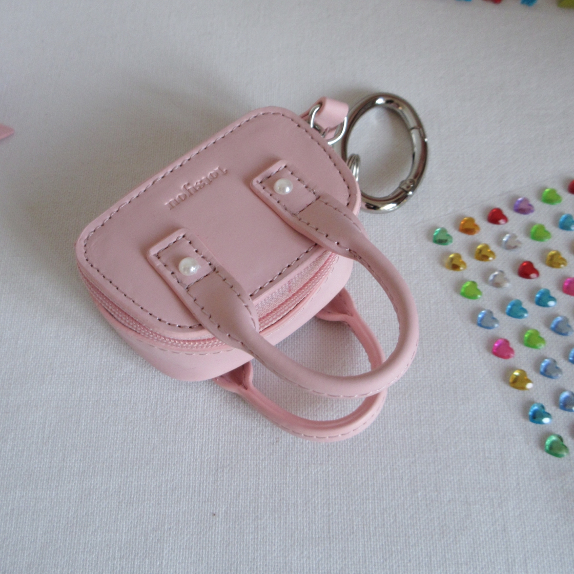 라츠유 타이니 리틀 백 키링 라이트 핑크(LOTS YOU Tiny Little Bag Keyring Light Pink) - 3