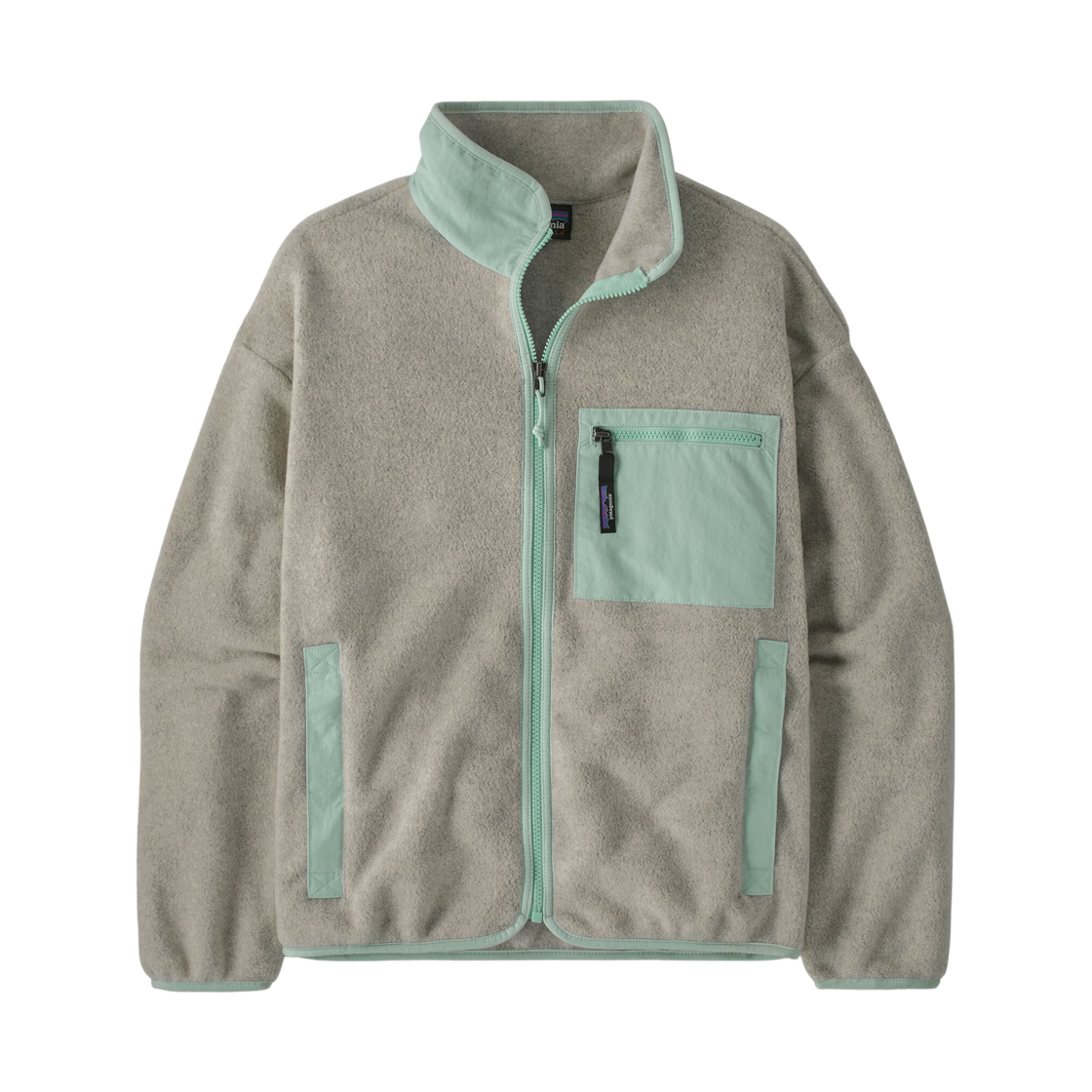 (W) 파타고니아 신칠라 플리스 자켓 오트밀 헤더 W 씬 아이스((W) Patagonia Synchilla Fleece Jacket Oatmeal Heather W Thin Ice) - 1