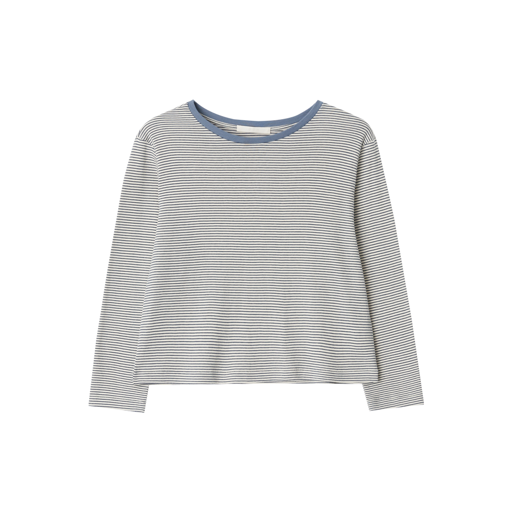 APC1TP060LBFF GBH APPAREL Mid Sleeve Stripe Top / Light Blue