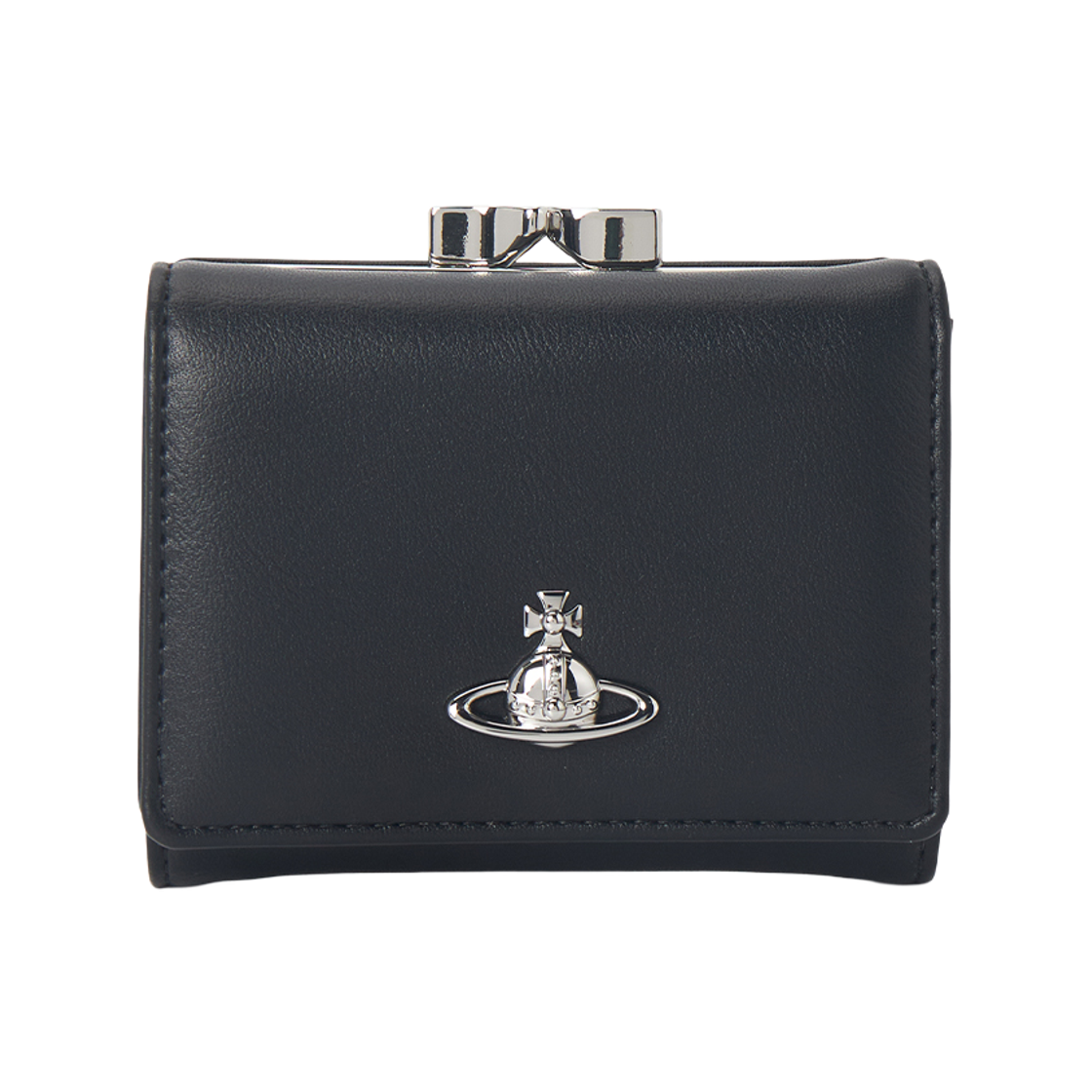 5115002MW-S0026-N401 Vivienne Westwood Small Frame Wallet Black