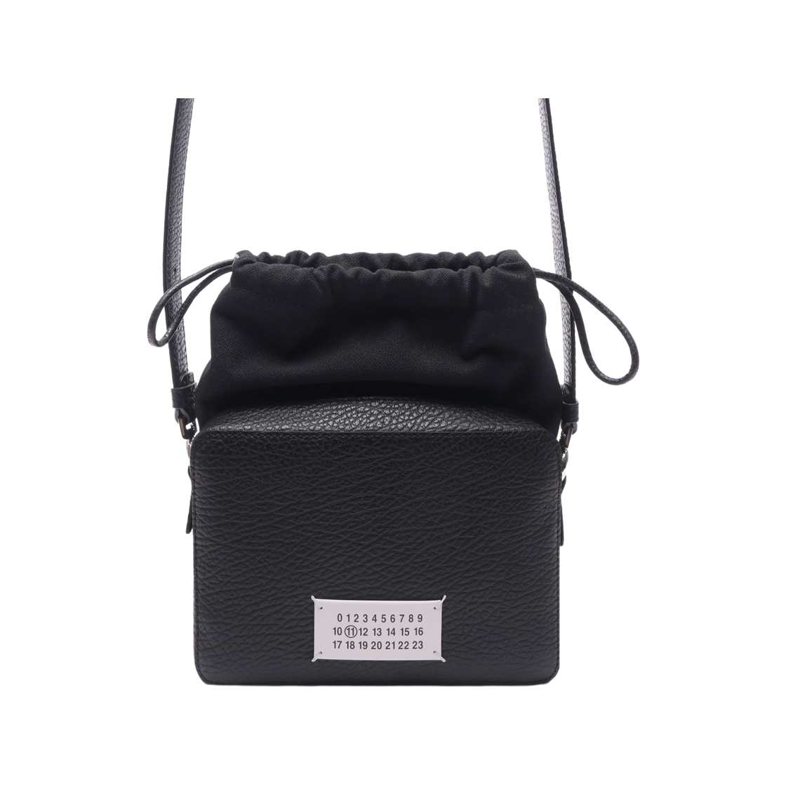 SB1WG0018_P4348_T8013_2 [25% 쿠폰] Maison Margiela Logo Crossbody Bag Black
