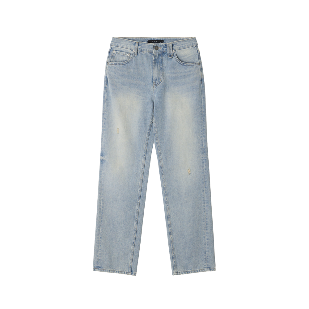 지비에이치 어패럴 미드 라이즈 레귤러 핏 진 / 미드 블루