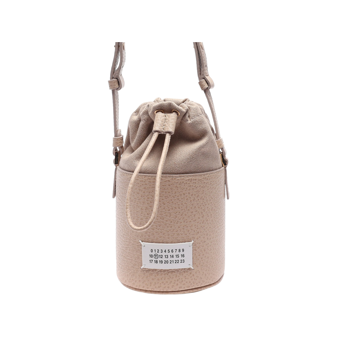 S56WG0164_P4348_T2086_2 [25% 쿠폰] Maison Margiela 5AC Mini Bucket Bag Almond