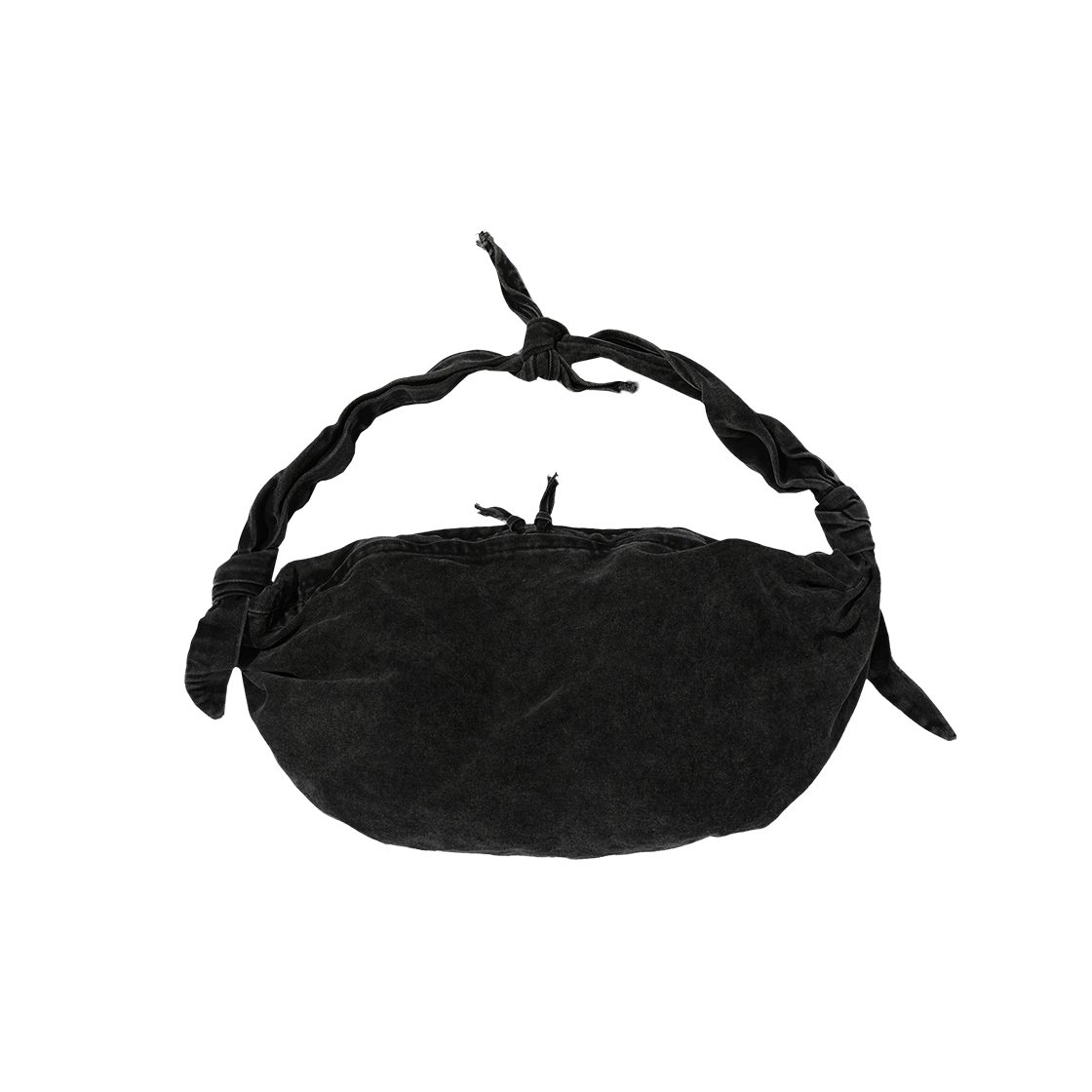 스웨이드 워시드 호보백 블랙(Suade Washed Hobo Bag Black)