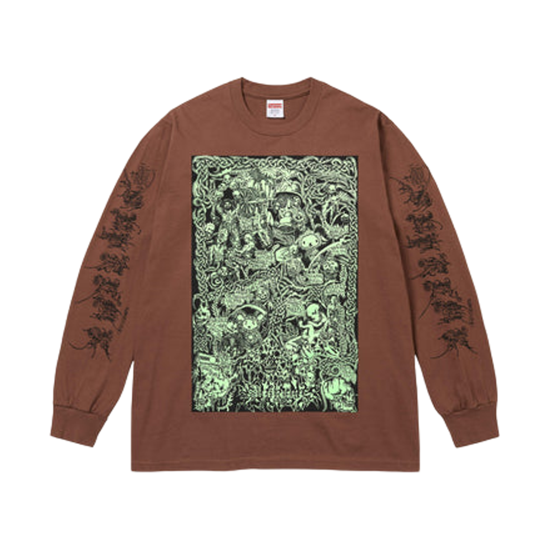 슈프림 웜벳 롱슬리브 티셔츠 브라운 - 26SS