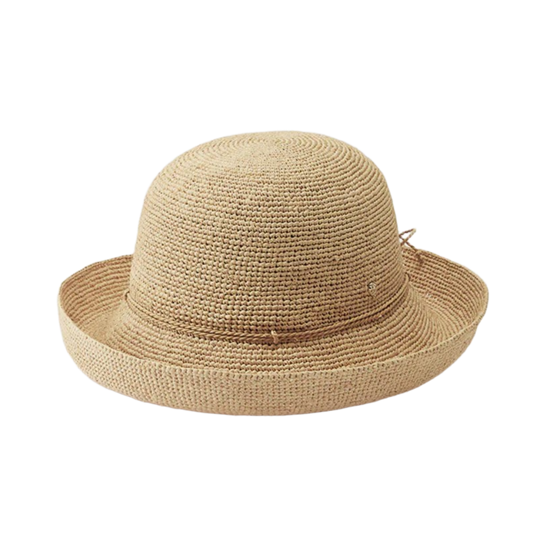 HAT52459 (W) Helen Kaminski Provence 8 Raffia Crochet Hat Natural