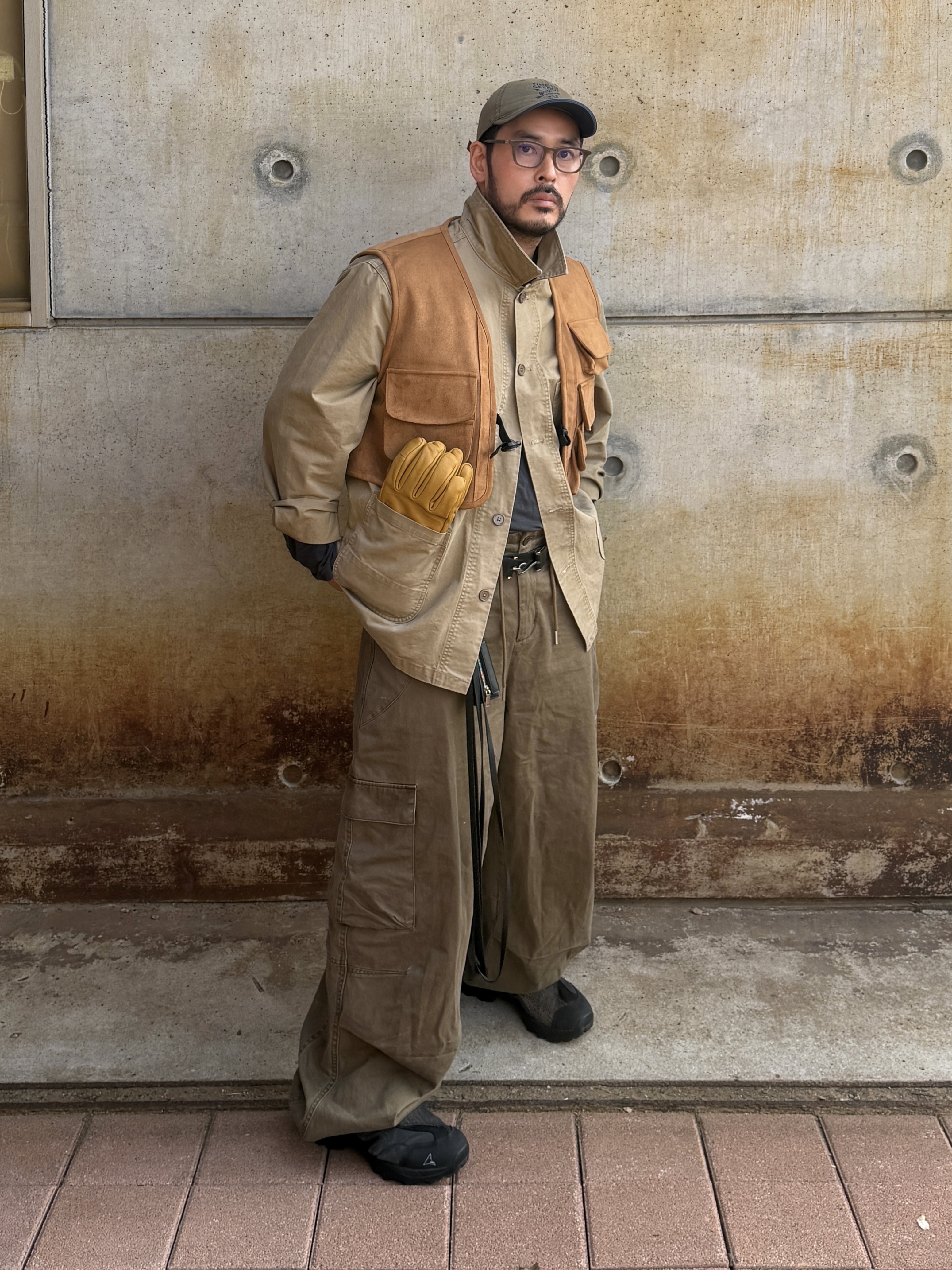 Roa Hiking Minaar Black, noun Washed Cargo Pants Khaki 착용 스타일 - 1