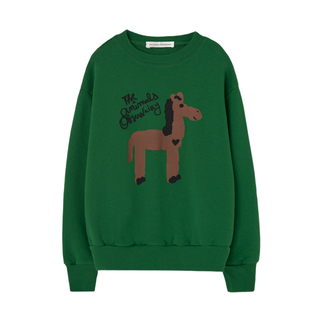 S26196-043-BF (Kids) TAO Bear Sweatshirt Dark Green