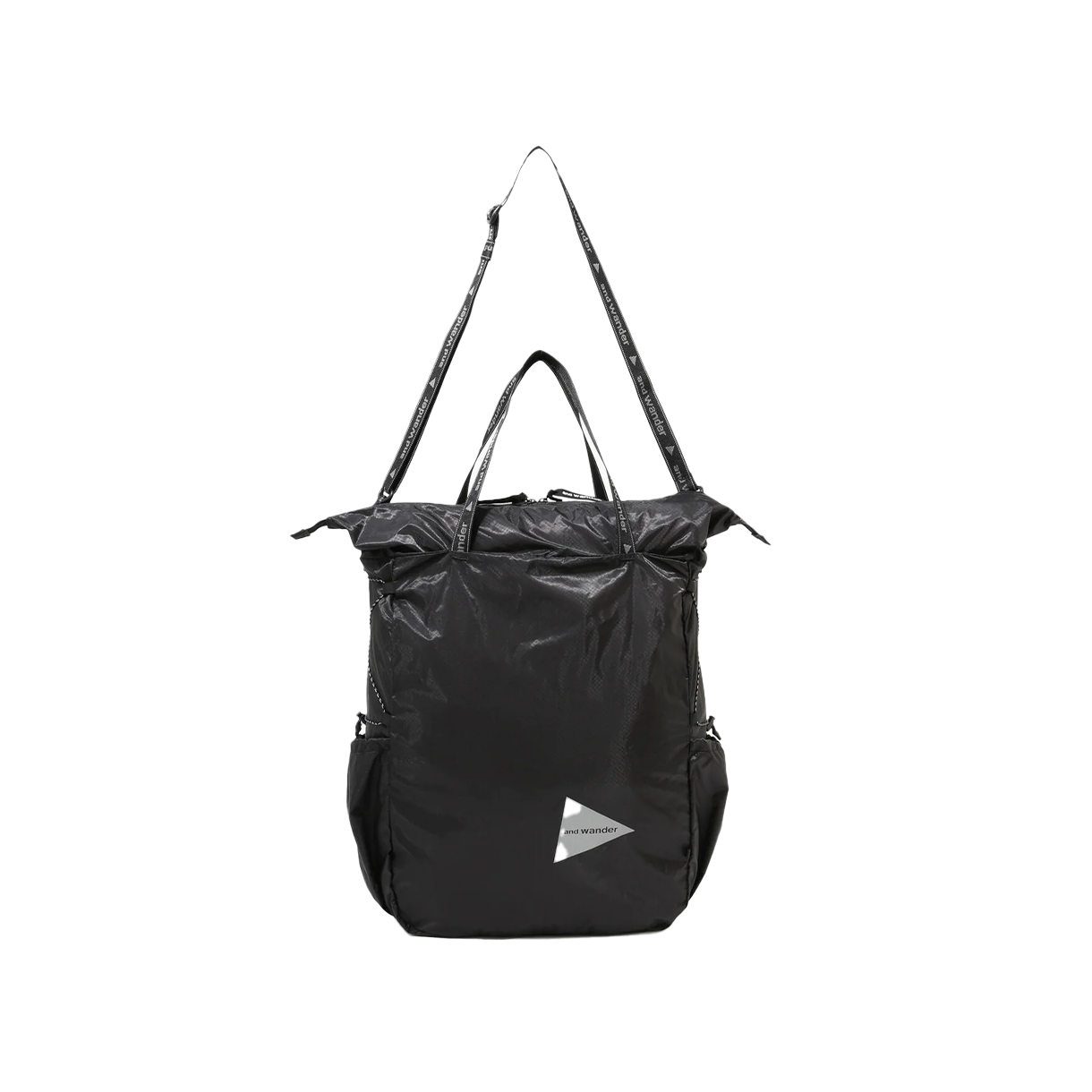 앤드 원더 127 실 토트 백 블랙 - 26SS(And Wander 127 Sil Tote Bag Black - 26SS)
