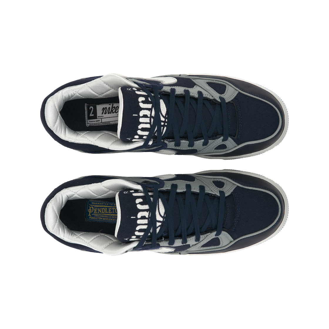 나이키 x 니고 에어포스 3 로우 미드나잇 네이비 쉐도우 그레이(Nike x Nigo Air Force 3 Low Midnight Navy Shadow Grey) - 5