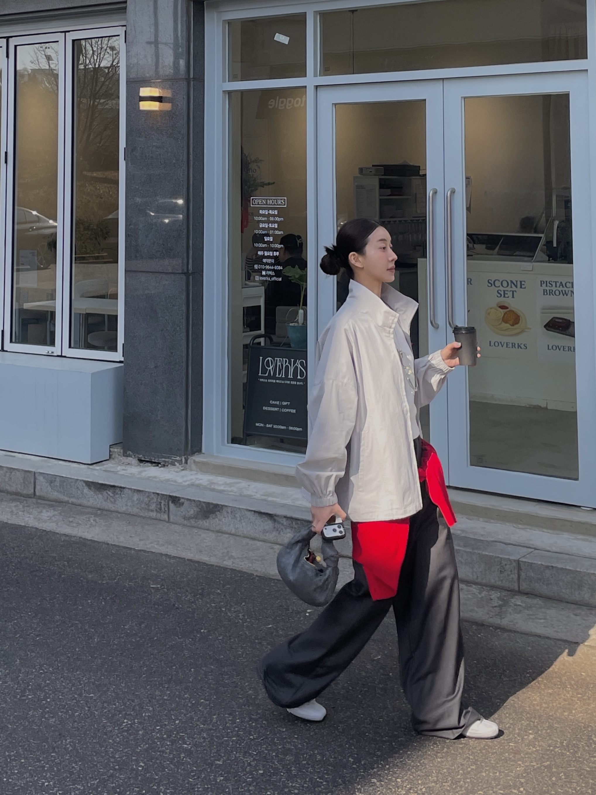 (W) Nike Shox Z Metallic Silver, Gentle Monster Catta C2 Silver 착용 스타일 - 7