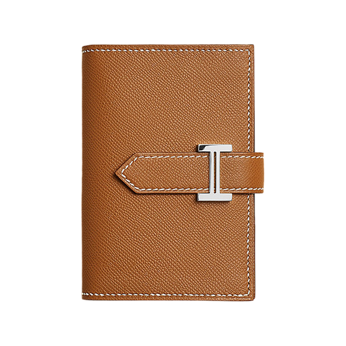 H084818CK37 Hermes Bearn Mini Wallet Calfskin & Palladium Gold