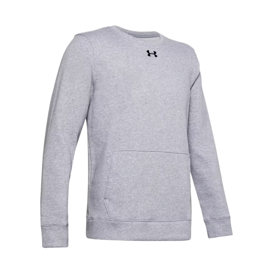 1302159-025 Under Armour Rival Fleece 2.0 Team Crew True Gray Heather Black