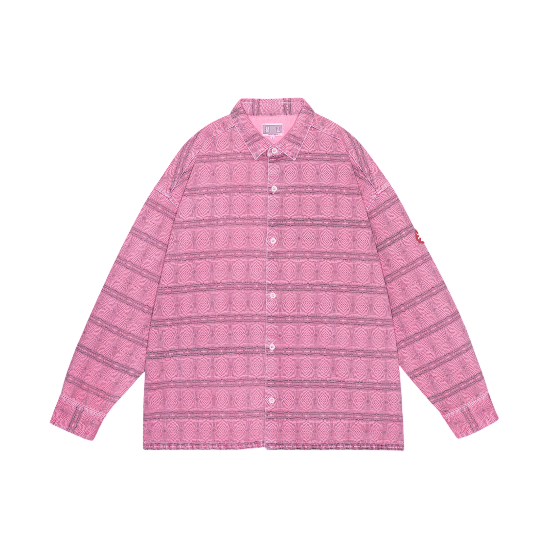 카브엠트 오버다이 FK 패턴 셔츠 핑크 - 26SS(Cav Empt Overdye FK Pattern Shirt Pink - 26SS) - 1