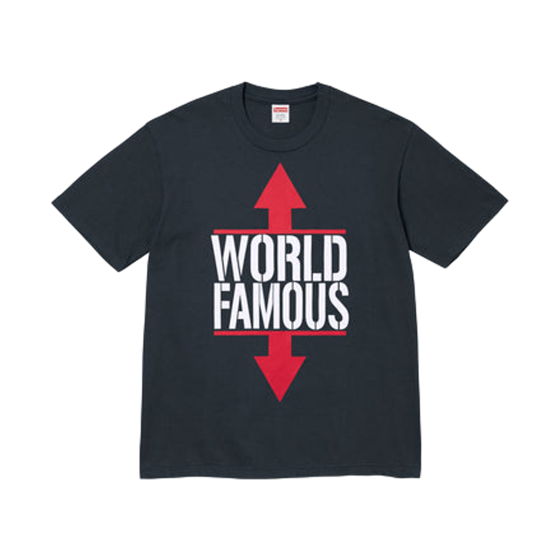 - Supreme World Famous T-Shirt Navy - 26SS