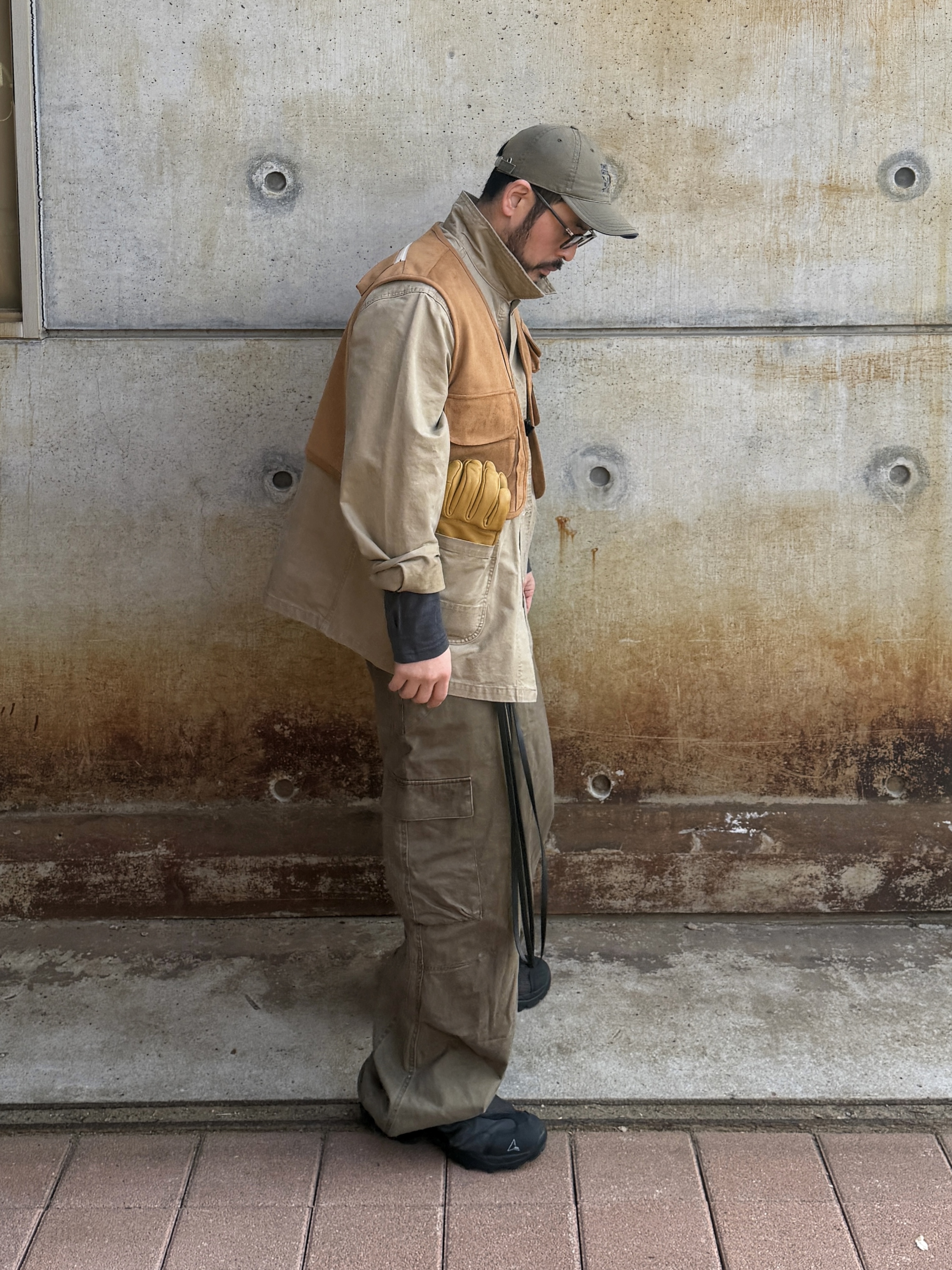 Roa Hiking Minaar Black, noun Washed Cargo Pants Khaki 착용 스타일 - 2