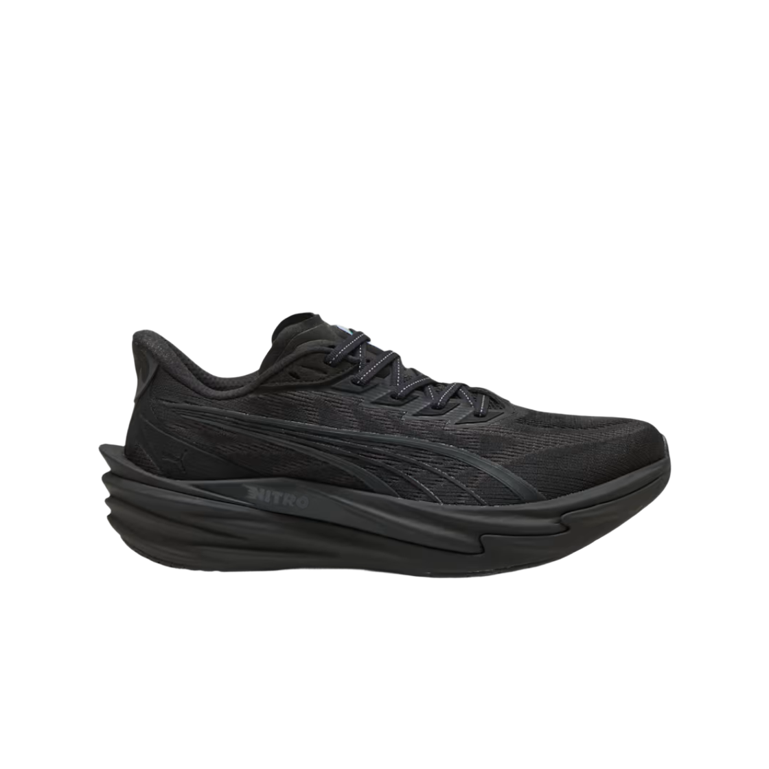 푸마 디비에이트 나이트로 4 와이드 블랙 플랫 다크 그레이(Puma Deviate Nitro 4 Wide Black Flat Dark Gray)
