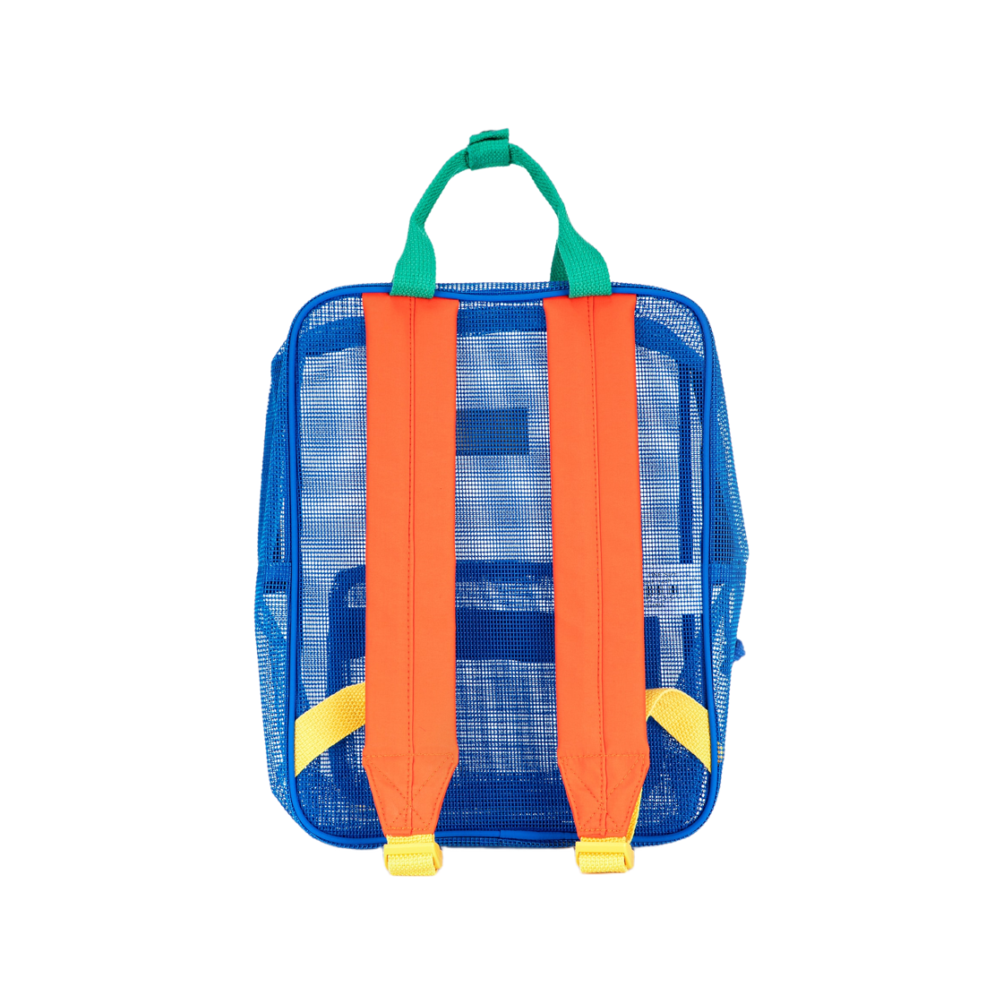 (키즈) 보보쇼즈 컬러 블록 메쉬 백팩 블루((Kids) Bobo Choses Color Block Mesh Backpack Blue) - 2