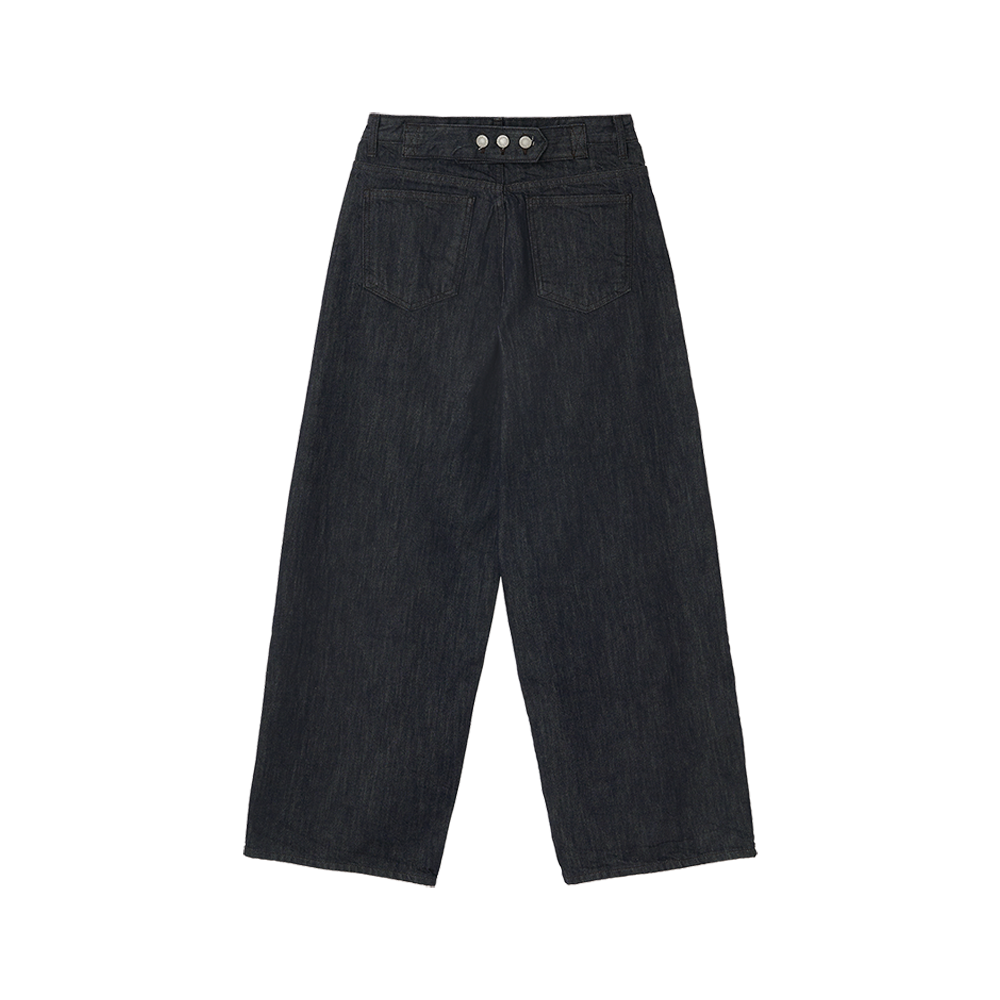 지비에이치 어패럴 와이드 신치백 진 / 인디고(GBH APPAREL Wide Cinch-Back Jean / Indigo) - 2