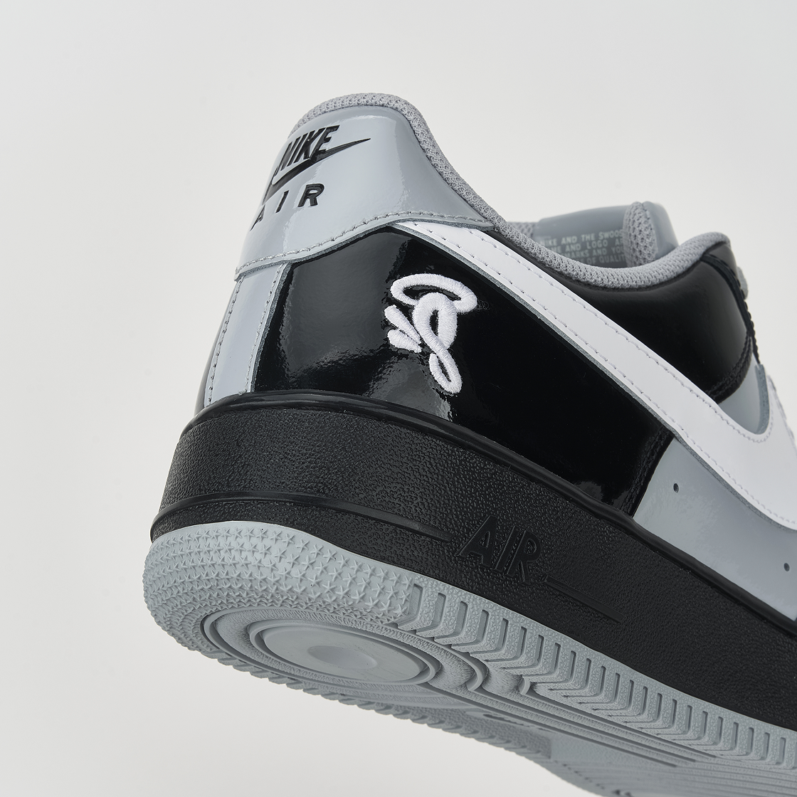 나이키 x 시나 에어포스 1 '07 블랙 앤 라이트 스모크 그레이(Nike x Syna Air Force 1 '07 Black and Light Smoke Grey) - 8