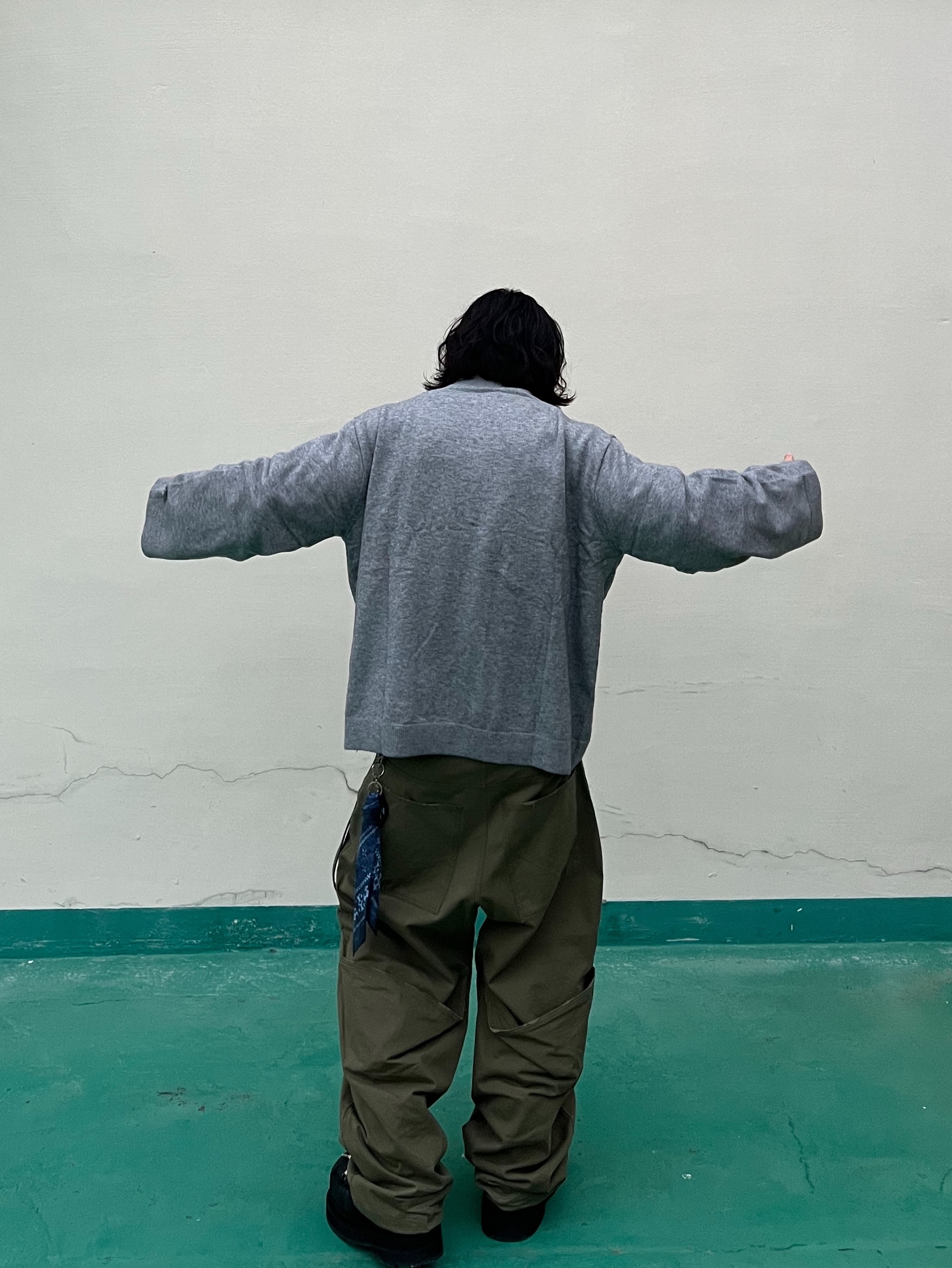 Undermycar Multi Patched Vintage Gaor Zip-Up Khaki - 25SS 착용 스타일 - 4