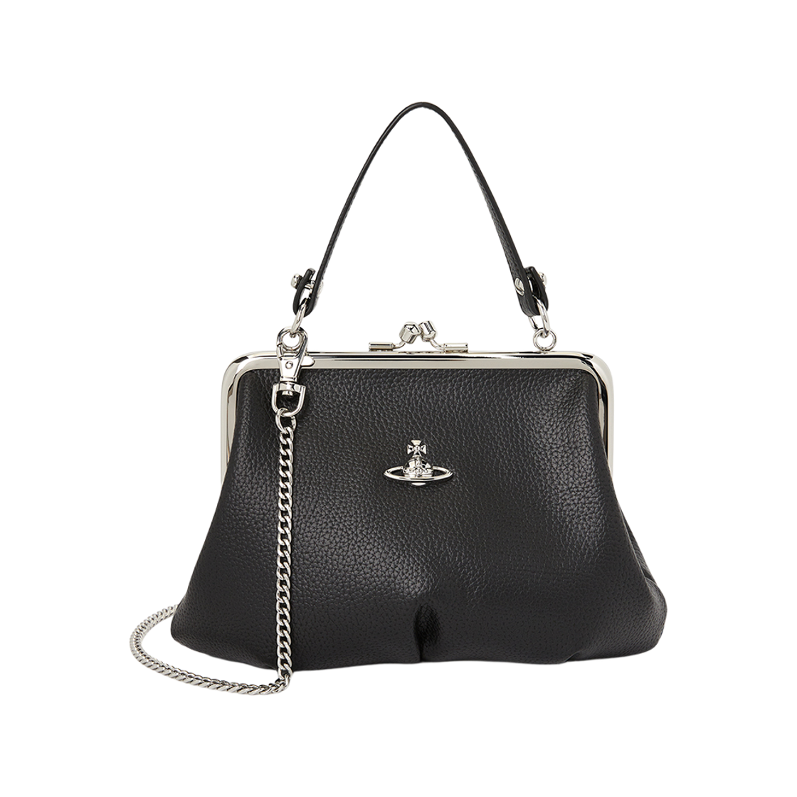 [15% 쿠폰] 비비안 웨스트우드 그래니 프레임 펄스 체인 크로스바디백 블랙([15% 쿠폰] Vivienne Westwood Granny Frame Pulse Chain Crossbody Bag Black) - 1