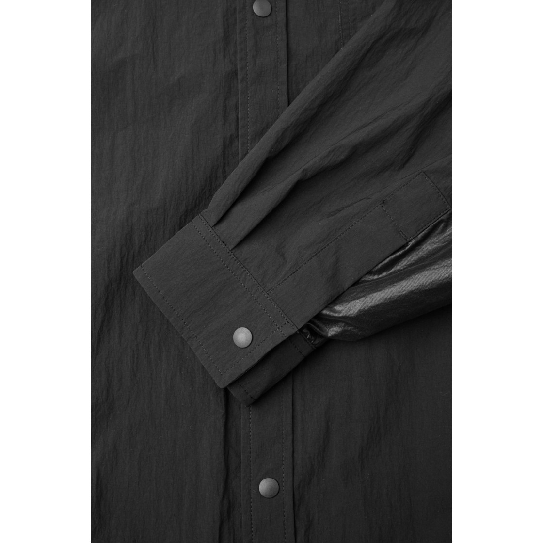 이로 트랜싯 나일론 사이드 배색 셔켓 블랙(IRO Transit Nylon Side Panel Shirt Jacket Black) - 6