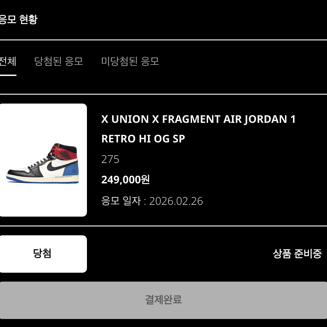 Jordan 1 x Fragment x Union LA Black and Varsity Red 착용 스타일