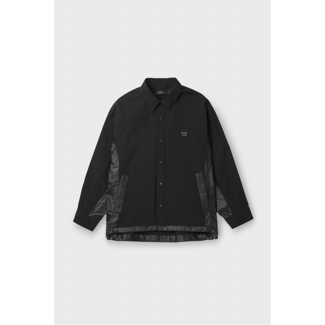 이로 트랜싯 나일론 사이드 배색 셔켓 블랙(IRO Transit Nylon Side Panel Shirt Jacket Black) - 2