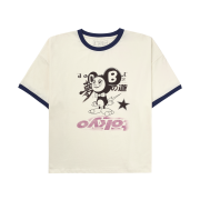 Travis Scott Cactus Jack x Fragment x Murakami Takashi Tokyo Ringer T-Shirt White