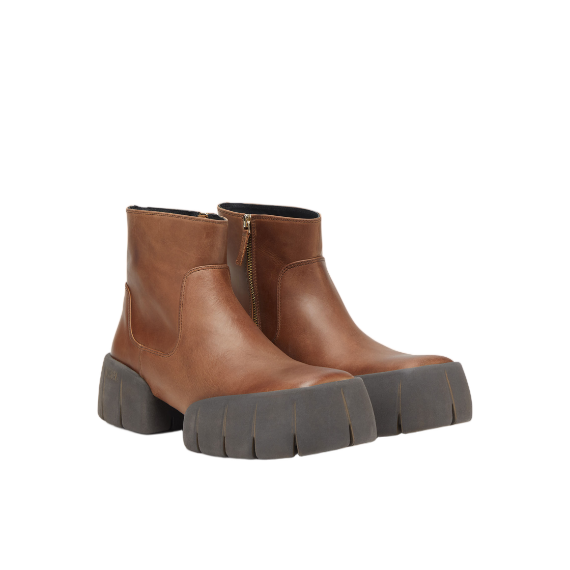 디젤 D-텍스 오일드 레더 앵클 부츠 스플릿 솔 브라운(Diesel D-Tex-Oiled Leather Ankle Boots with Split Sole Brown) - 2