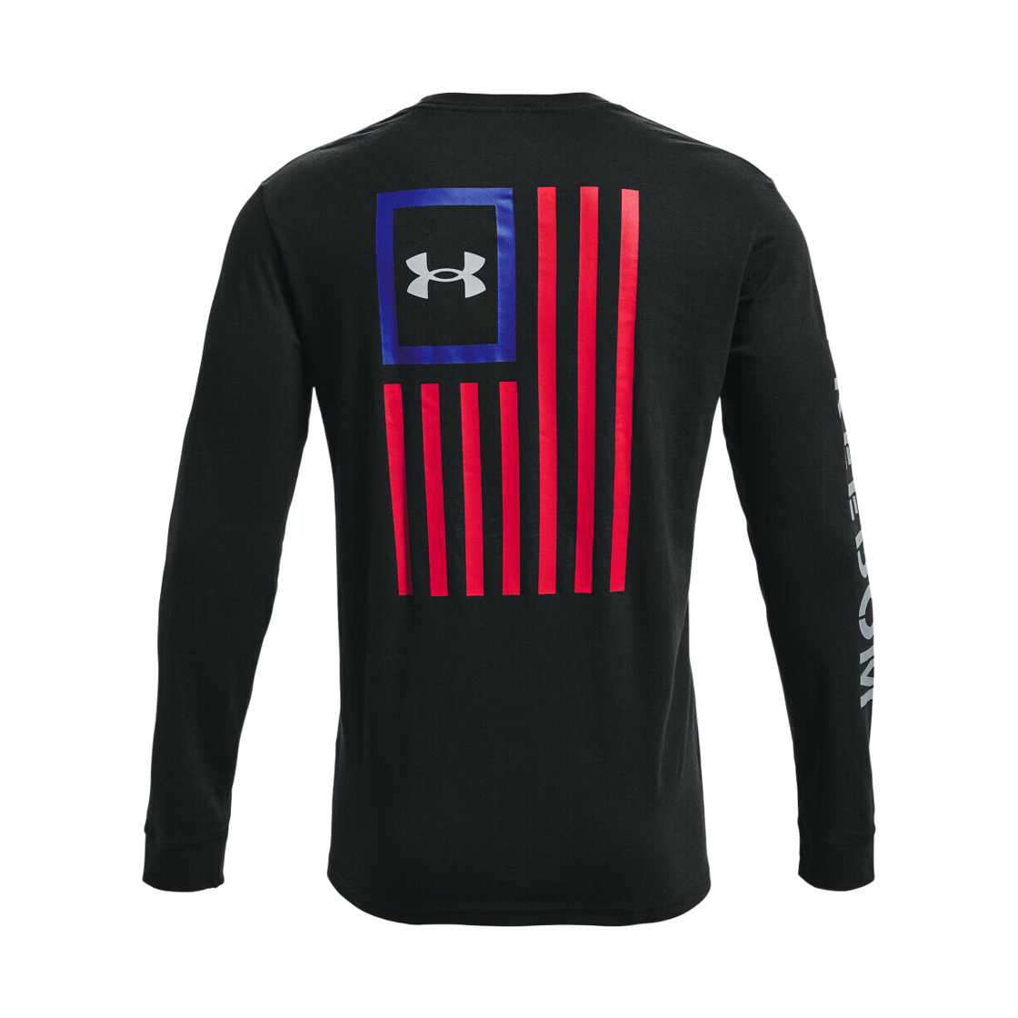 언더아머 UA 프리덤 뉴 플래그 롱슬리브 티셔츠 블랙 스틸(Under Armour UA Freedom New Flag Long Sleeve T-Shirt Black Steel) - 1
