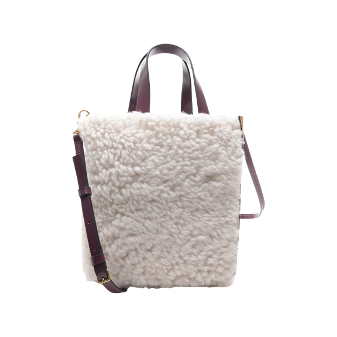 SHMP0040Q2_P3622_Z2I81_ [25% 쿠폰] Marni Museo Soft Shearling Mini Bag White