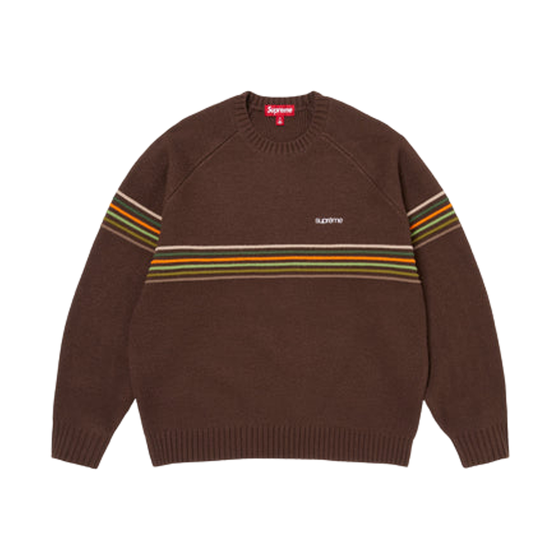 슈프림 레이즈드 스트라이프 스웨터 브라운 - 26SS