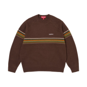 Supreme Raised Stripe Sweater Brown - 26SS