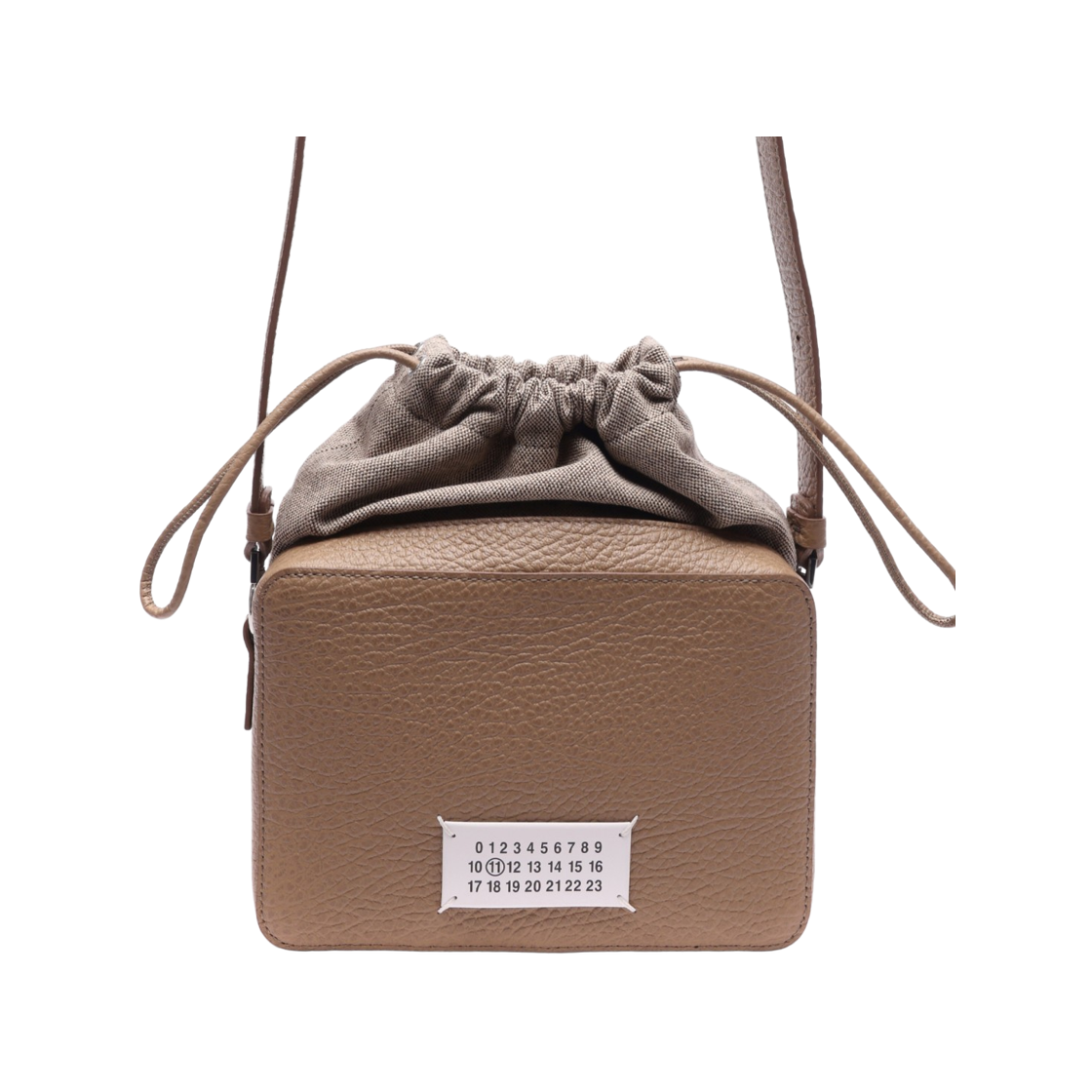 SB1WG0018_P4348_T2172_2 [25% 쿠폰] Maison Margiela Logo Crossbody Bag Chamois