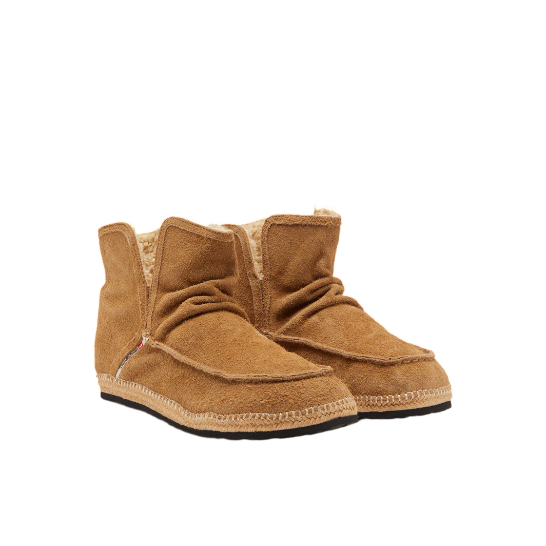 디젤 D-루카스 레더 앵클 부츠 안감 포함 라이트 브라운(Diesel D-Lukas - Leather Ankle Boots with Internal Lining Light Brown) - 2