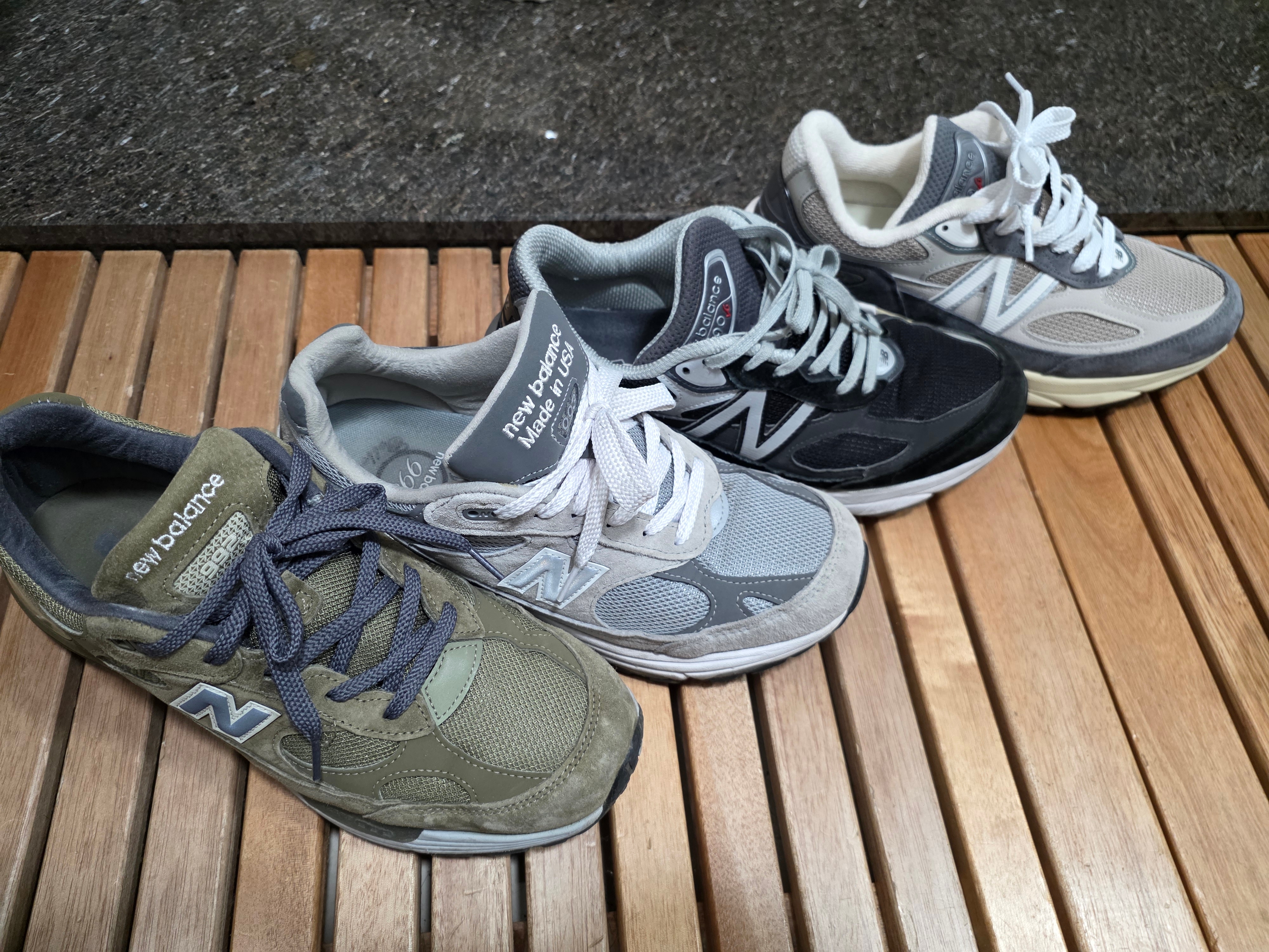 New Balance 990v6 Made in USA Castlerock Moonrock 착용 스타일