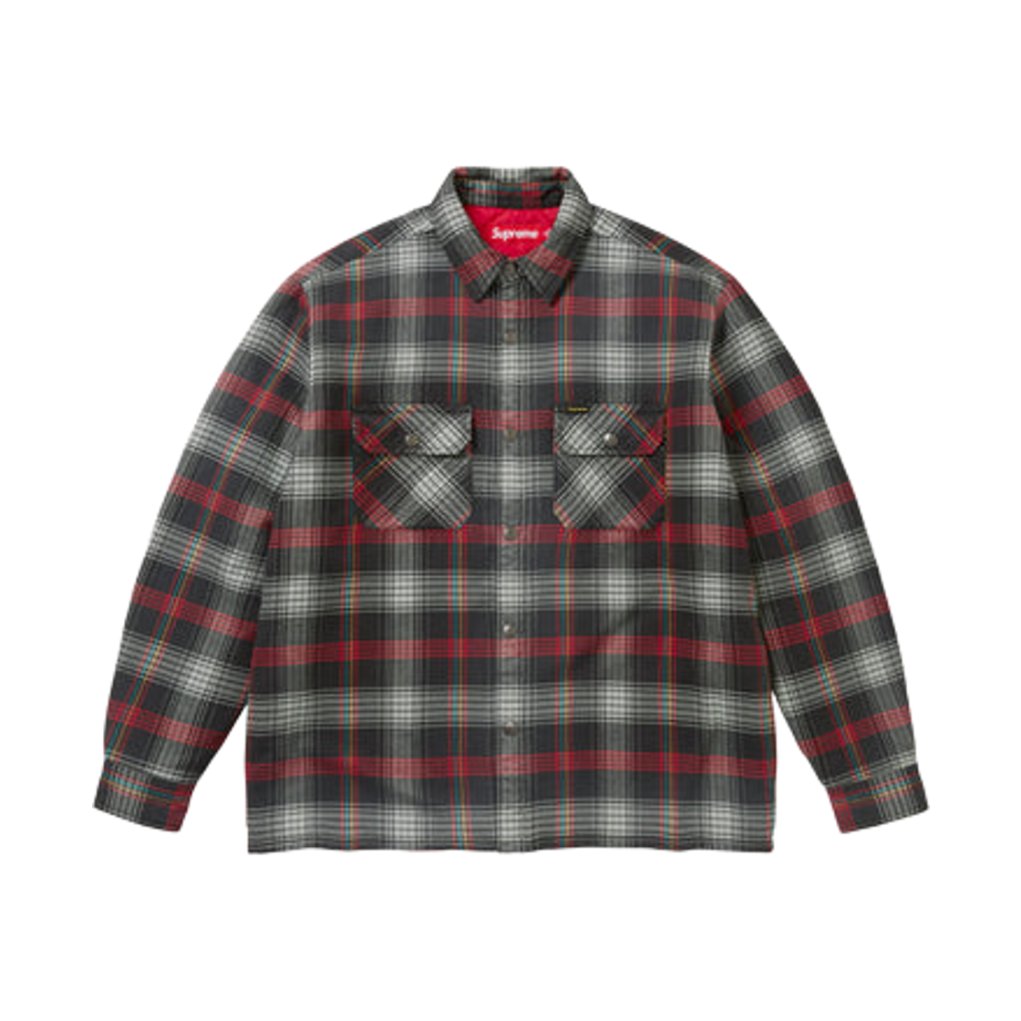 슈프림 퀼티드 라인드 플란넬 스냅 셔츠 블랙 - 26SS(Supreme Quilted Lined Flannel Snap Shirt Black - 26SS) - 1