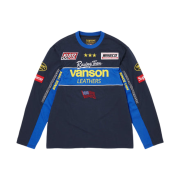 Supreme x Vanson Leathers L/S Top Navy - 26SS