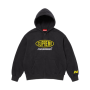 Supreme Performance Zip Up Hooded Sweatshirt Black - 26SS