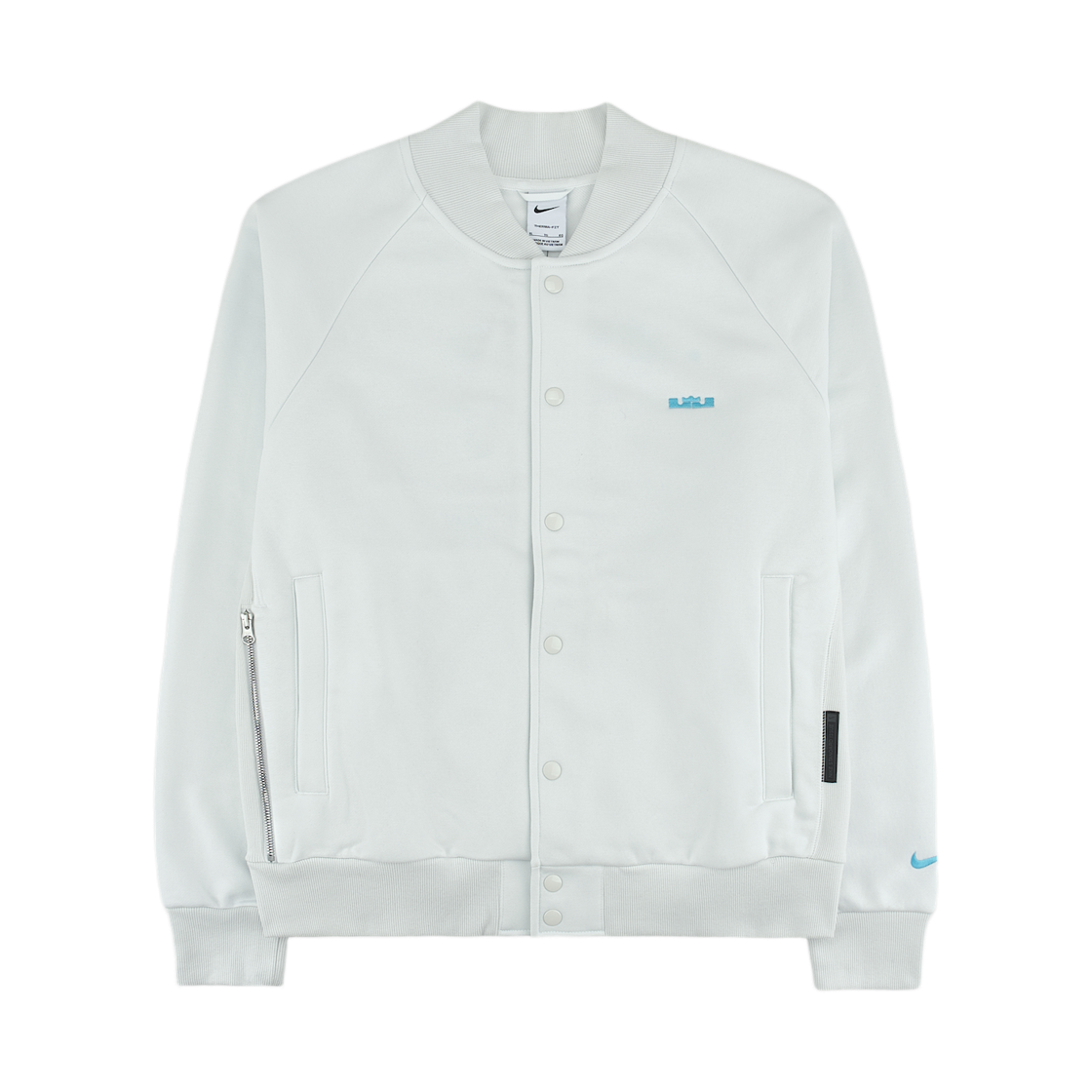 나이키 르브론 스탠다드 이슈 써마핏 베스킷볼 자켓 서밋 화이트 발틱 블루 - 아시아(Nike LeBron Standard Issue Therma-Fit Basketball Jacket Summit White Baltic Blue - Asia) - 1