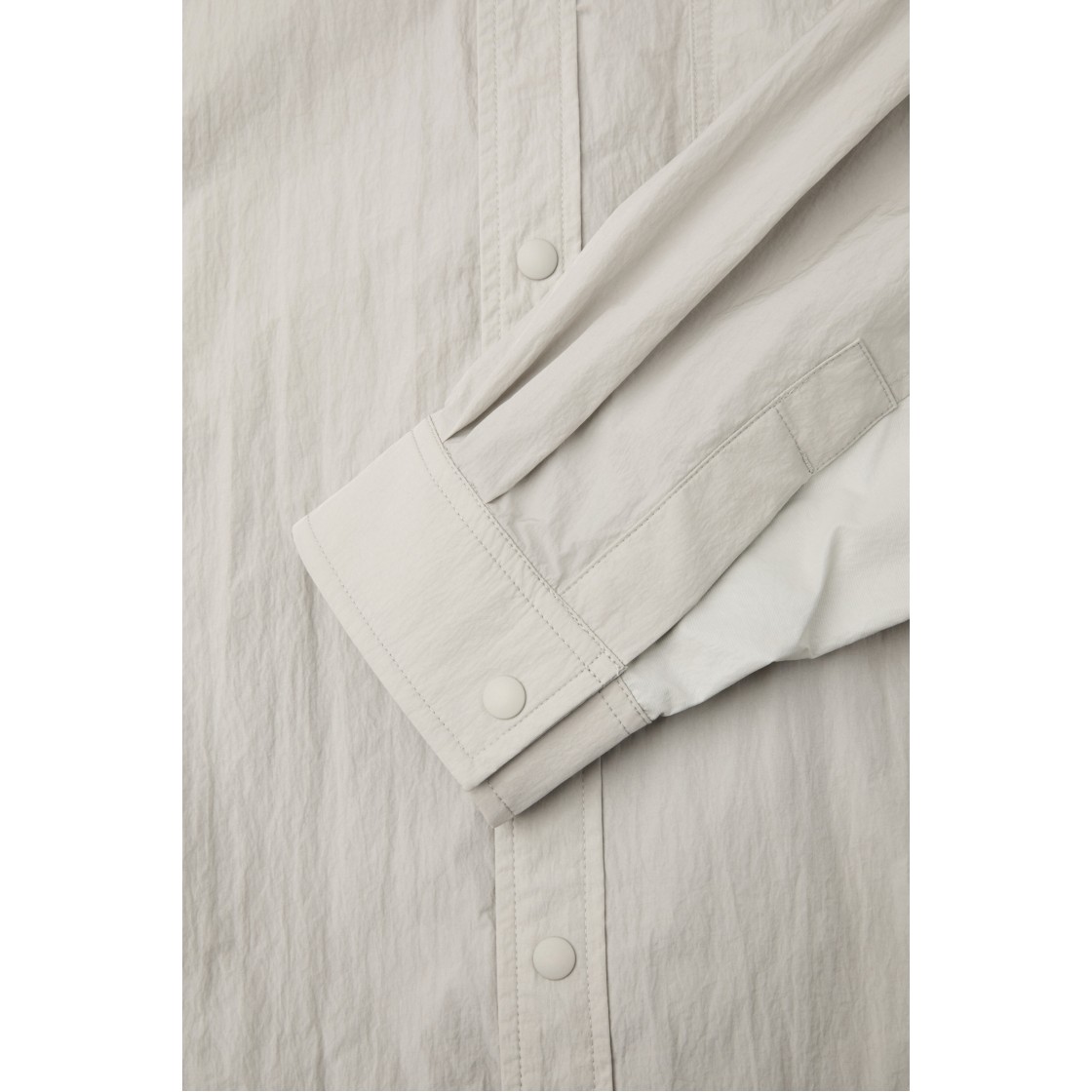 이로 트랜싯 나일론 사이드 배색 셔켓 아이보리(IRO Transit Nylon Side Panel Shirt Jacket Ivory) - 6