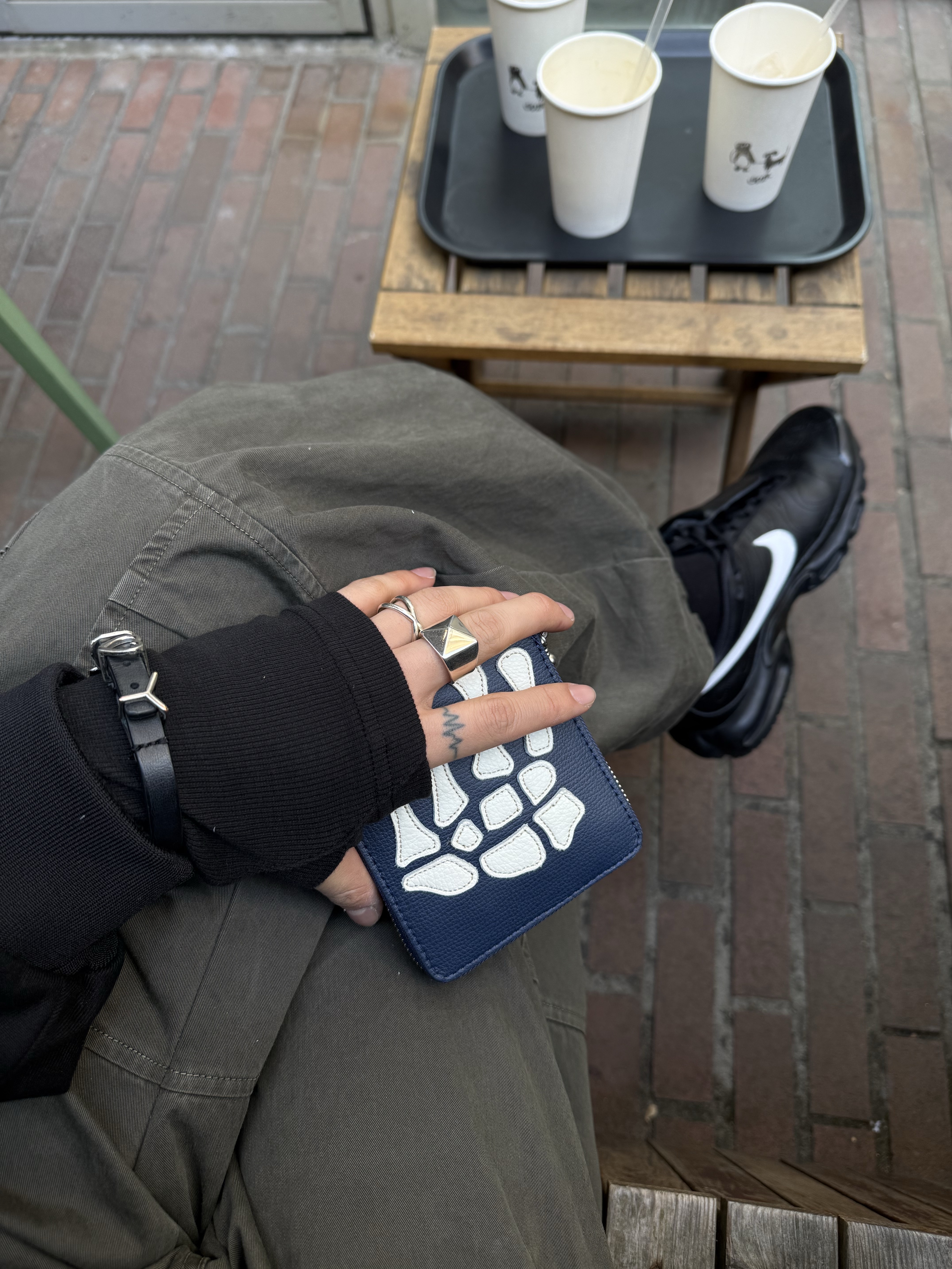 (W) Nike Air Max Plus TNPO Black, Y/Project Y Heart Buckle Leather Belt Black Silver - 23SS 착용 스타일 - 7