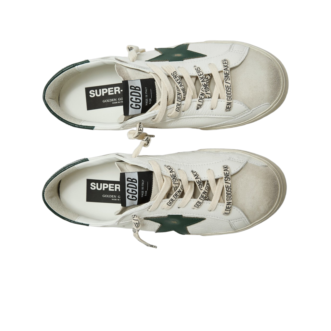 골든구스 슈퍼스타 스니커즈 화이트 밀리터리 그린(Golden Goose Superstar Sneakers White Military Green) - 2